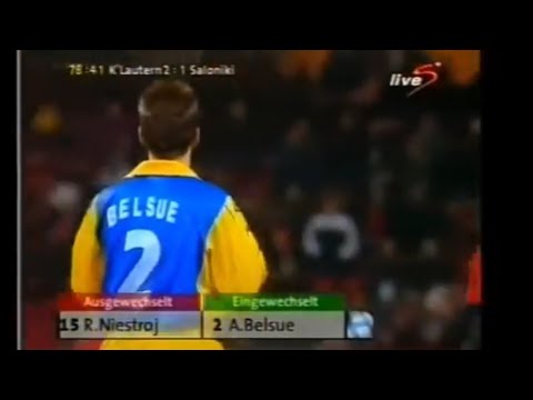 Alberto Belsué debut Iraklis FC Thessaloniki v 1.FC Kaiserlautern - UEFA CUP (Europa League) 00/01