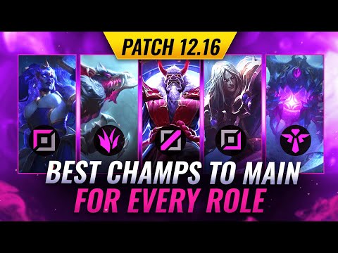3 Best Mains for EVERY ROLE on Patch 12.16 - League of Legends