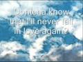 I'LL Never Fall In Love Again W/ Lyrics 