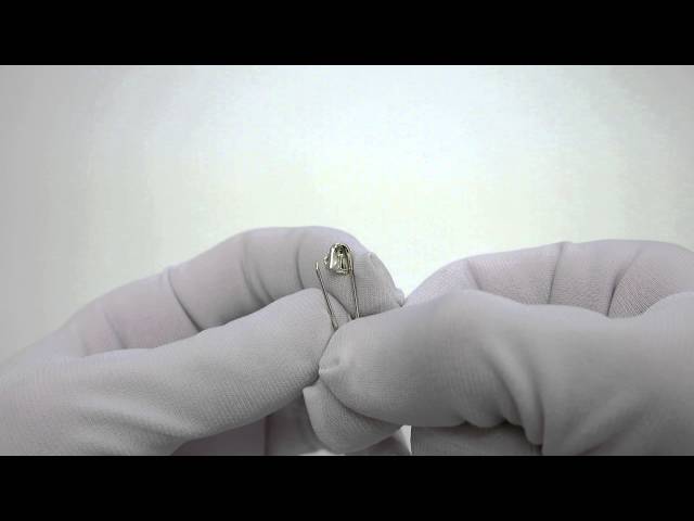 Срібна родована шпилька "Заєць" хба14 Відео огляд