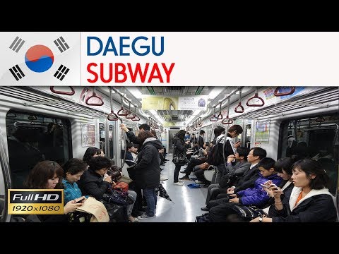 DAEGU, Coreia do Sul - Metrô Daegu