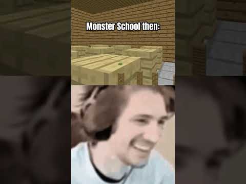 Monster School then and now #monsterschool #minecraft #now #before #shorts #viral #shortvideo