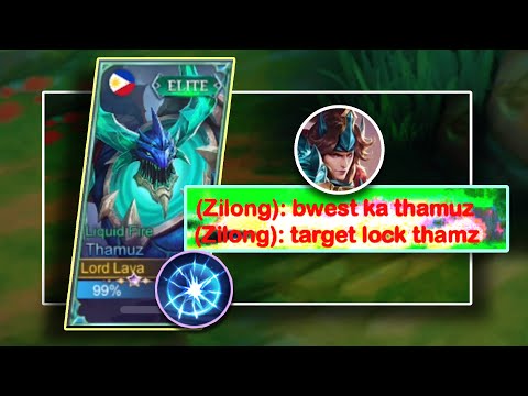 PINAIYAK KO LANG NAMAN SI ZILONG | THAMUZ INSANE DAMAGE AND GAMEPLAY 2023