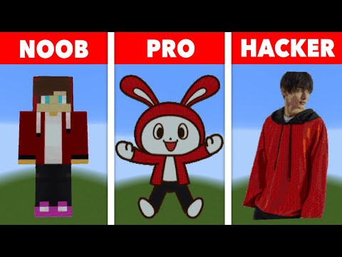 NOOB VS PRO VS HACKER Minecraft Pixel art✨JJ