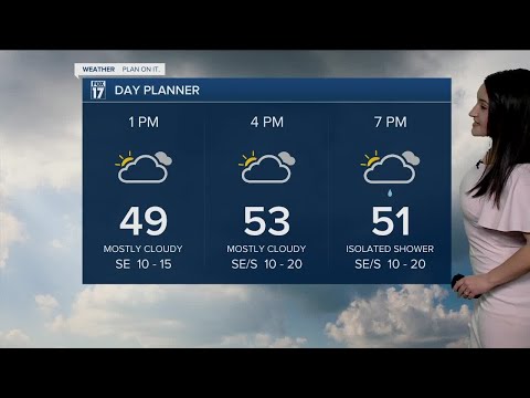 Wednesday Midday Forecast - April 20th. 2022