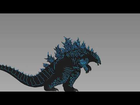 Godzilla Ultimate Atomic Breath Test | Stick Nodes Animation