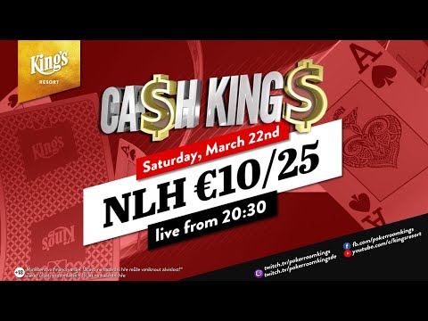 🏆 Ca$h King$ Special €10/€25 NLH Cash Game live aus dem King's Resort 👑 🎙️Hachi