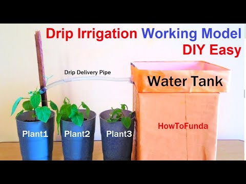 drip irrigation working model 3d inspire award science project diy howtofunda craftpiller