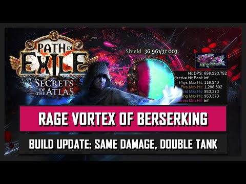 [POE 3.26] Rage Vortex of Berserking Inquis: High end build update