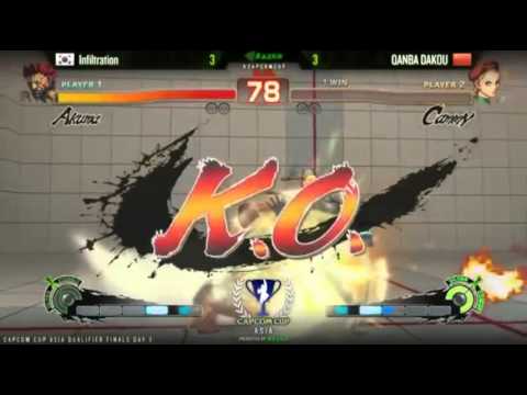 FT7 - Infiltration (Aku) vs. Qanba.Dakou (Cam/Yun) - Capcom Cup (Asia Finals) p1/2