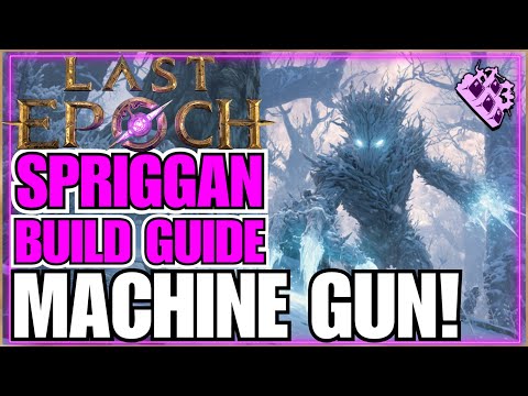 Last Epoch Druid Frostbite Spriggan Endgame Build Guide! 1 Button Build... Machine Gun FUN!!
