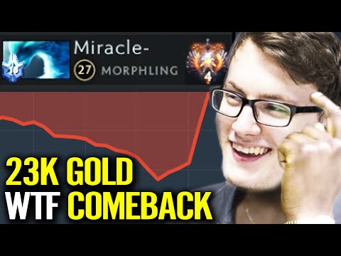 MIRACLE Best Morphling! 23K Gold Incredible Comeback- Dota 2 Pro Gameplay