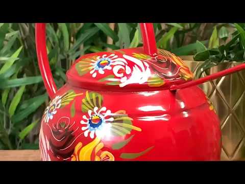 Narrowboat Style Red Watering Can