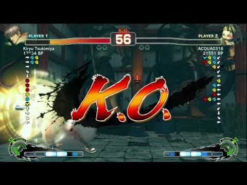 Kiryu Tsukimiya [Guy] vs Aqua [Ibuki] nobitakun P [Vega] SSF4 Japanese Ranked Matches - TRUE-HD