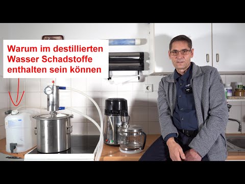 VEVOR Wasser Destilliergerät Distiller Edelstahl Wasserdestilliere 4L  Schwarz