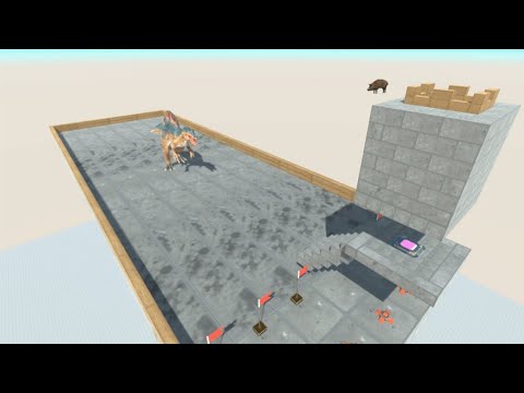 DEINONYCHUS UFO Cube vs ALL UNITS Animal Revolt Battle Simulator