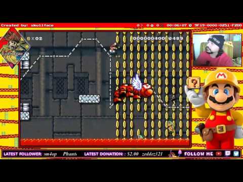 Super Mario Maker - follow the worm - EV3LSK3LLF3CE - Completion (First Clear) (Viewer Level)