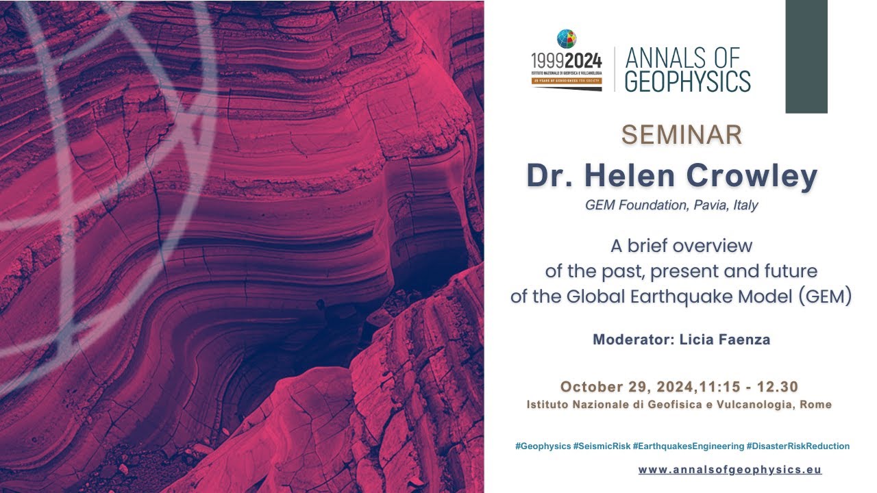 Seminario Annals of Geophysics - 29 Ottobre