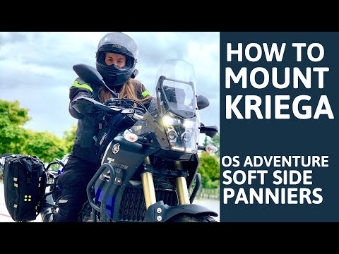 How to mount Kriega OS Adventure soft side panniers