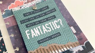 Process Video | Travellers Notebook spread using a FREE printable collection