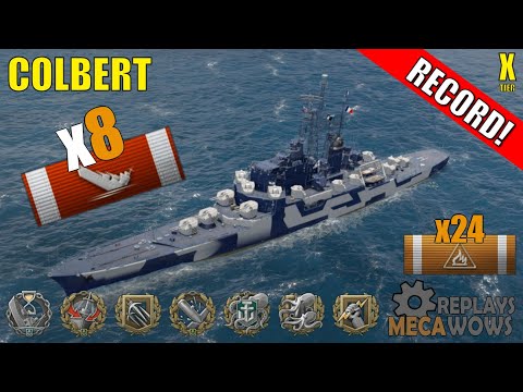 Colbert 8 Kills & 228k Damage | World of Warships Gameplay