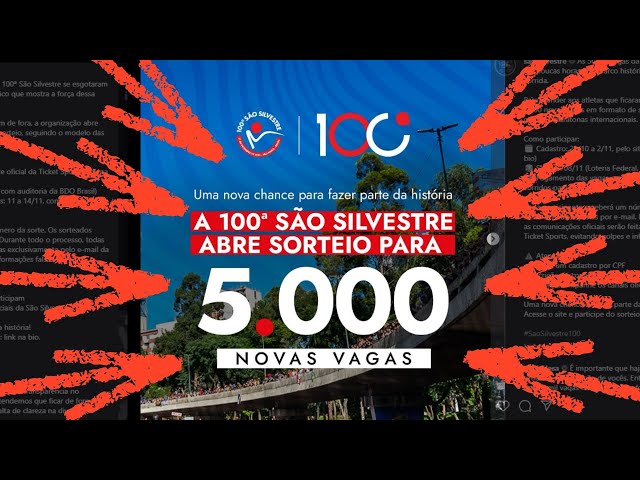 MAIS UMA CHANCE de CORRER a SÃO SILVESTRE!