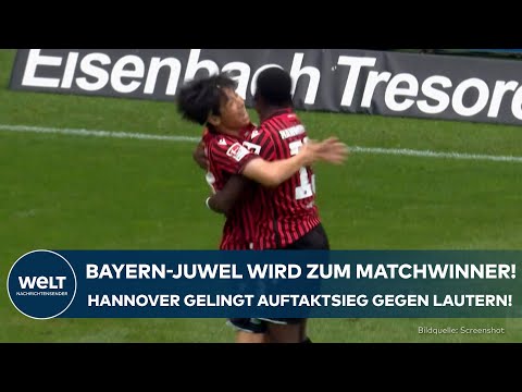 2. BUNDESLIGA: Bayern-Juwel schießt Hannover zum Auftaktsieg gegen Kaiserslautern #2BL
