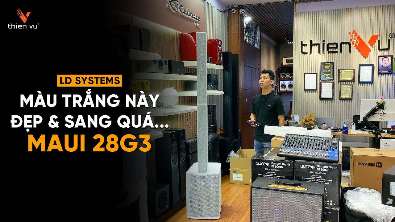 video Loa karaoke di động LD Systems MAUI 28 G3 W chính hãng 0