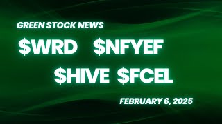 Green Stock News for February 6, 2025: WeRide, NFI Group, HIVE Digital Technologies, FuelCell Energy