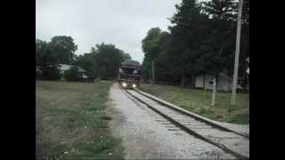 preview picture of video 'ICHS - Monticello Railway Museum Charter - In Town Running'