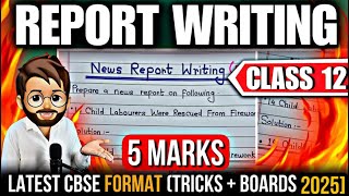 Report Writing | Report Writing Format | Report Writing Class 12 | Writing Section Boards 2025 🔥