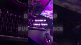 Desk set up!Purple × Black #shorts #viral #pc #gaming #gameplay #games #desksetup