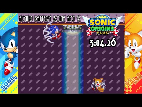 Sonic Origins Plus: Flying Battery Zone Act 2 (Sonic & Tails) 3:04.26