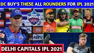 IPL 2021 Auction - Delhi Capitals Buys These All-Rounders For IPL 2021 | IPL 2021 Mega Auction