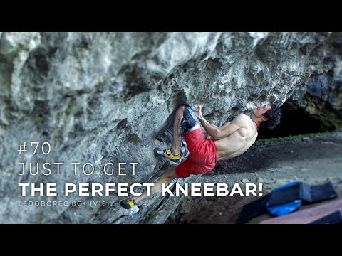 Adam Ondra #70: New 8C+ (V16) Ledoborec / Just to get the perfect kneebar!