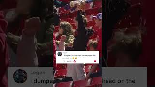 Young Fan Celebrates With Popcorn At Stamps Game ???????? #football #cfl #stampeders #win