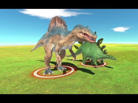 Spinosaurus & Stegosaurus Vs Every Unit [Same Price] Part 1 ARBS Animal Revolt Battle Simulator