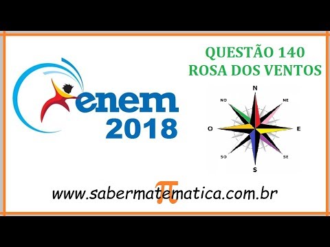 QUESTÃO 140 ENEM 2018 - ROSA DOS VENTOS