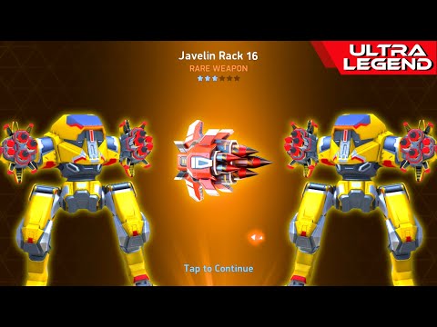 New Javelin Rack 16 - Revealed | Guardian with Javelin rack 16 - Mech Arena