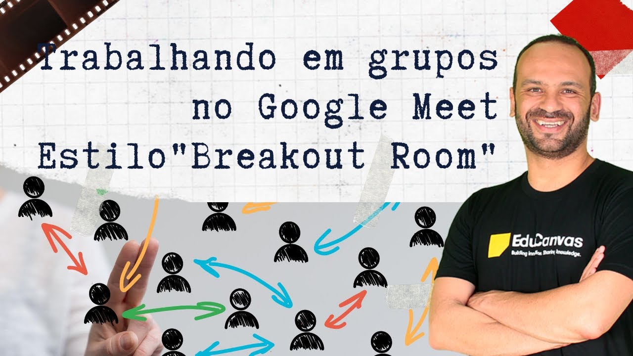 "Breakout Room" no Google Meet - Trabalhando em grupos, com os alunos em salas diferentes.