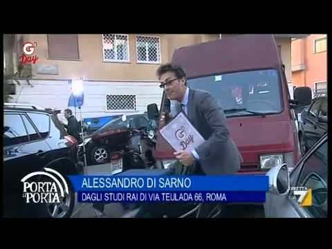 G'DAY 26/04/2012 - Consegnare torta con candelina a Bruno Vespa - in missione Alessandro Di Sarno