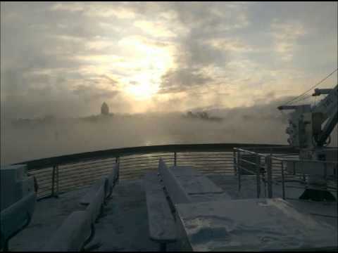 Balsa para Suomenlinna em -20° C