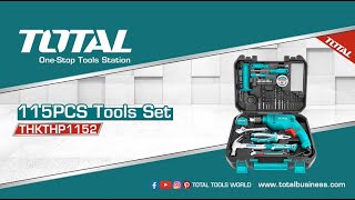 TOTAL 115PCS Tools set THKTHP1152