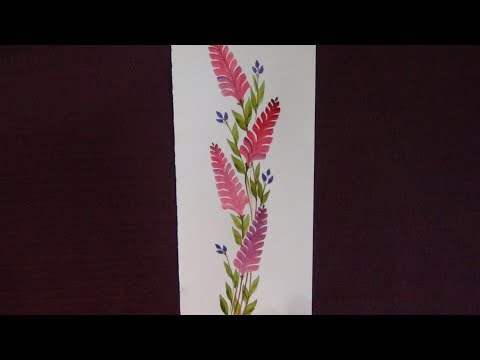 Easy one stroke flower painting| Hyacinth Flowers| Floral Painting| Beginner one stroke  Painting|