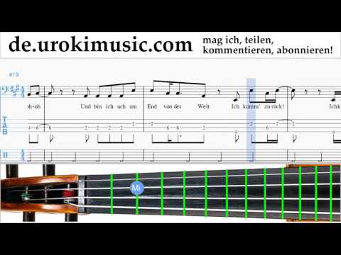 Cellounterricht Mo-Torres, Cat Ballou & Lukas Podolski - Liebe deine Stadt Noten Lernen Teil#2 um