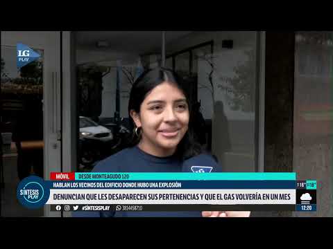 Habló una vecina del edificio de Monteagudo al 100, donde ocurrió una explosión el lunes pasado