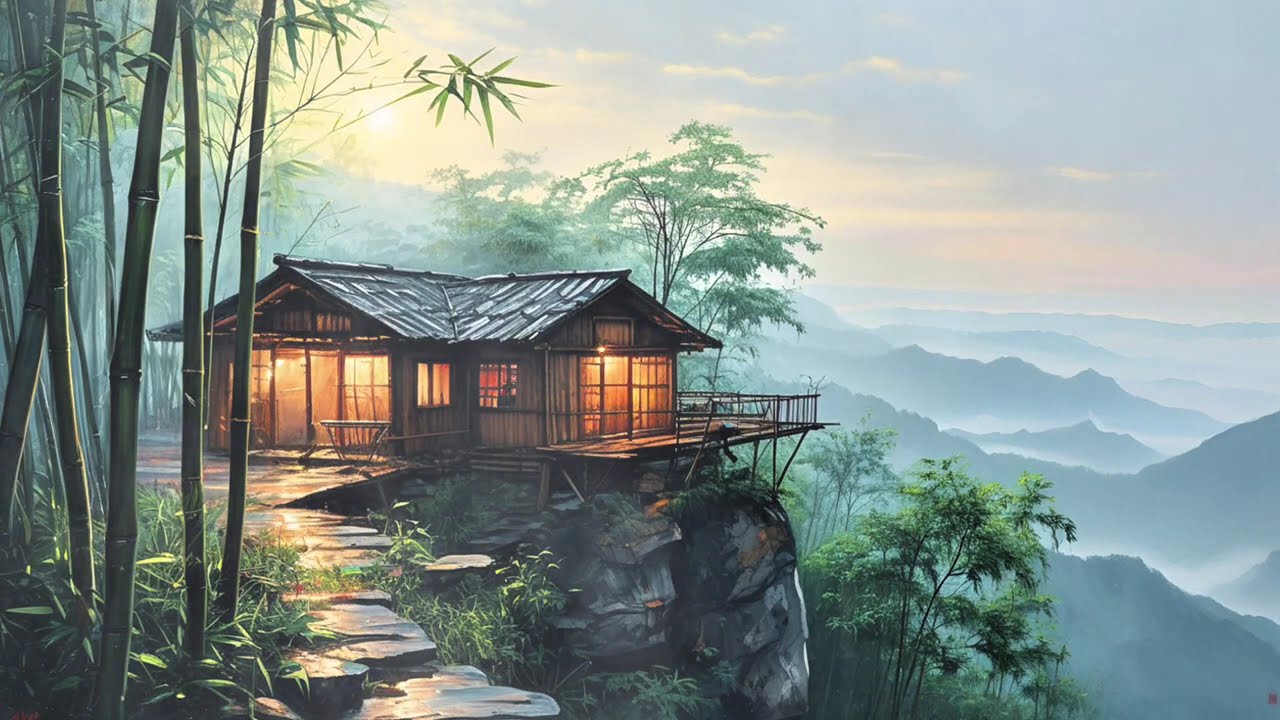 🎵 4-Hour Bamboo Flute & Piano Music for Sleep, Study & Relaxation | Calm & Soothing 🎵