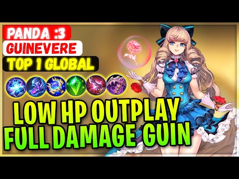 Low HP Outplay, Full Damage Guin Build [ Top 1 Global Guinevere ] Panda :3 - Mobile Legends Build