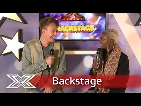 The X Factor Backstage with TalkTalk | Roman Kemp catches up with Gifty Louise!