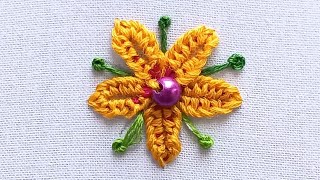 double caston stitch tutorial, basis embroidery design, hand embroidery design